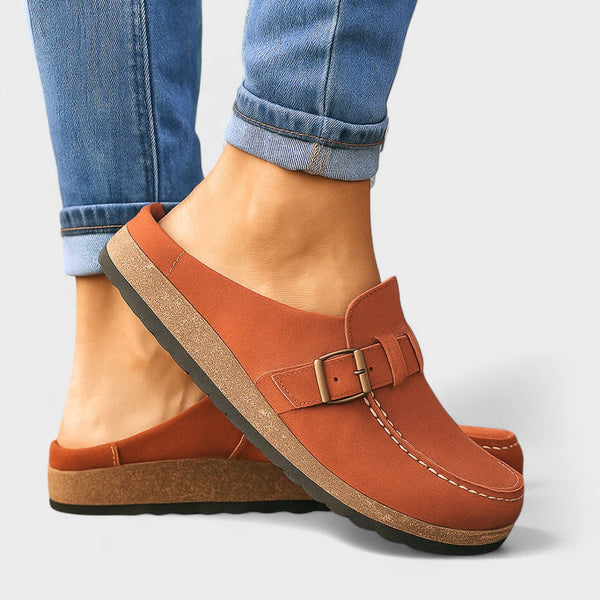 Inês - Mocassins de Camurça com Fivela