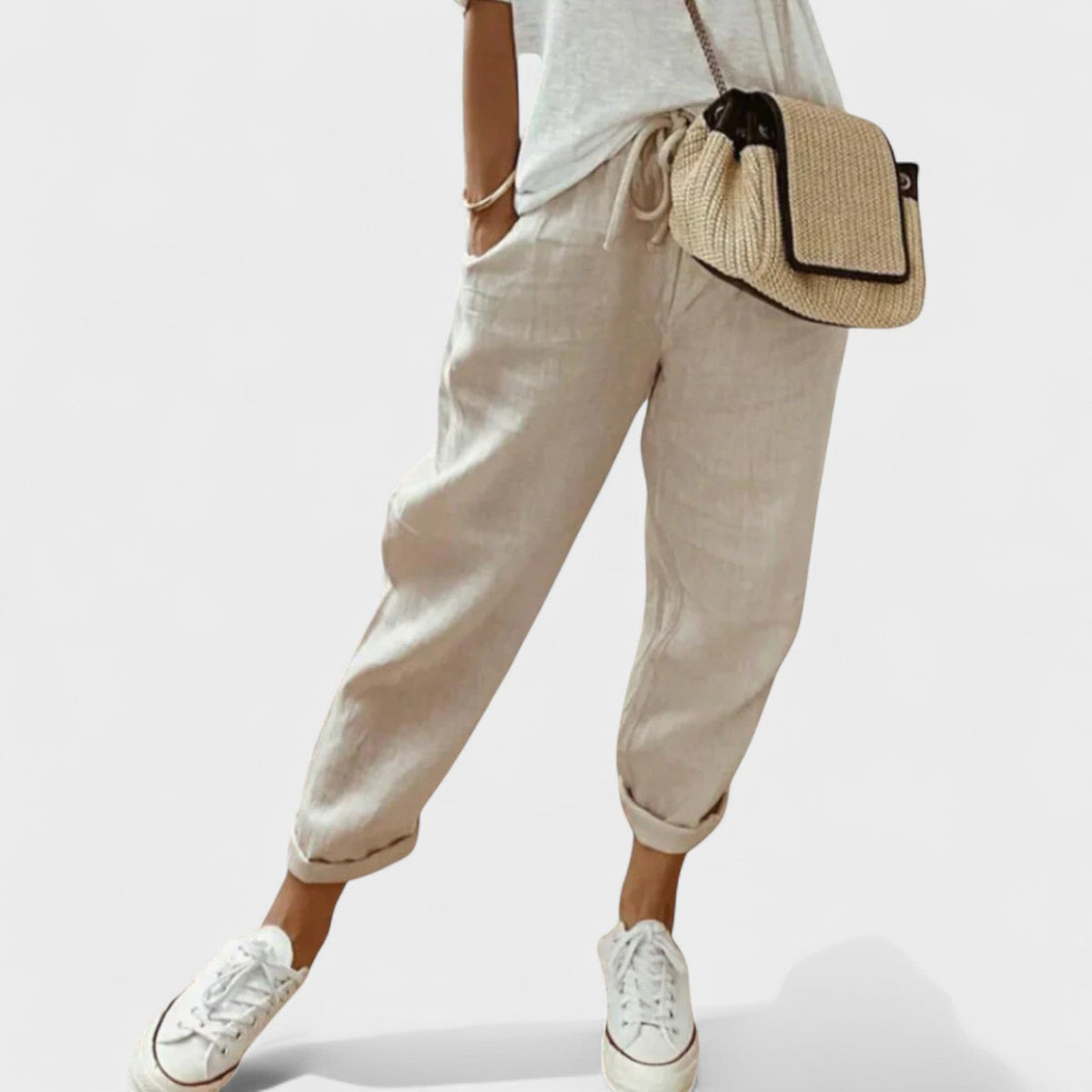 Francisca – Calças de linho modernas e casuais