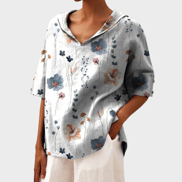 Flávia - Top Elegante em Linho